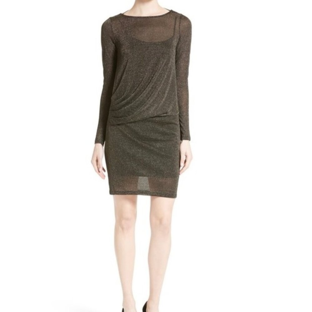 Ted Baker Ethia Sparkle Lurex Layered Dress